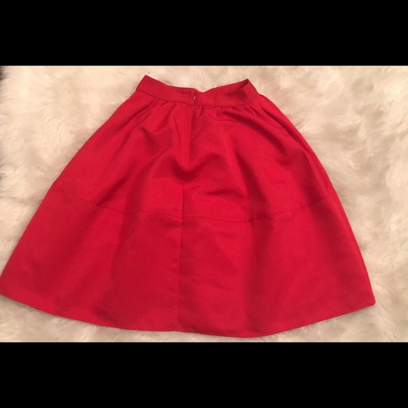 Express Red Skirt - Picture 2 of 4